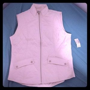 White sweater vest